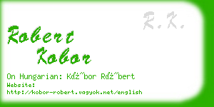 robert kobor business card